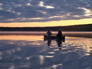 Morning Paddle -- Maine Woods